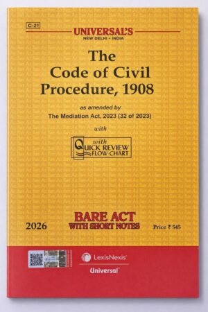 71xKc8isTKL._SL1280_ Code of Civil Procedure,1908 as amended by The Mediation act 2023 - 2024 edition LexisNexis Editorial Board of Universal Law Publishing