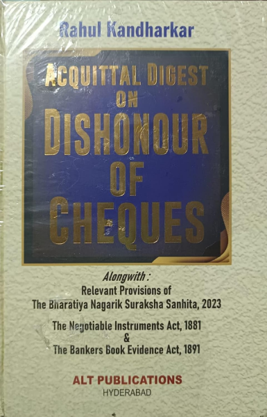 ACQUITTAL in DISHONOUR OF CHEQUES [Hardcover]