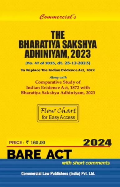 Bharatiya Sakshya Bill, 2023 [Paperback] Commercial's