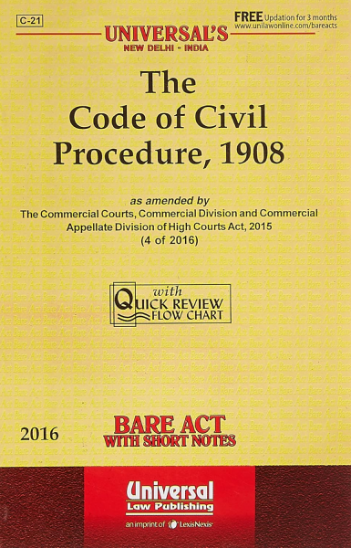 Code of Civil Procedure, 1908 with State Amendments (Hb) Universal Law Publishing