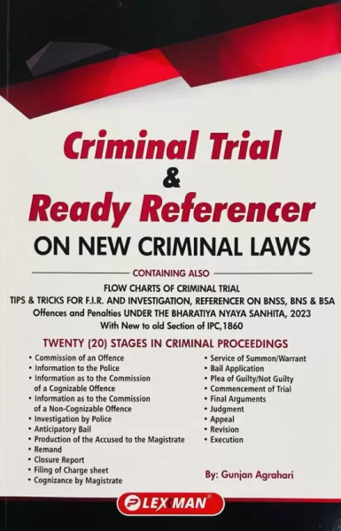 Criminal Trial & Ready Referencer on NEW CRIMINAL LAWS [Paperback] Gunjan Agrahari