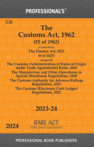 Customs Act 1962 as amended by Finance Act 2021 alongwith Rules & Regulations