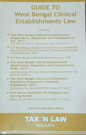 Guide to West Bengal Establishments Law [Paperback] tax n law