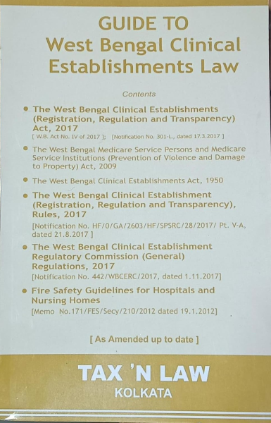 Guide to West Bengal Establishments Law [Paperback] tax n law