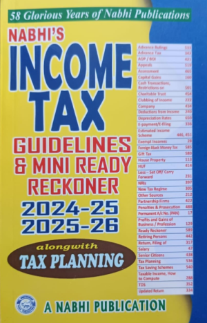 Income Tax Guidelines and Mini Ready Reckoner 2022-23 and 2023-24 Alongwith Tax Planning [Perfect Paperback]