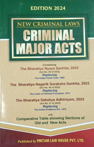 New Criminal Major Acts Edition 2024 [Paperback] Pritam law house