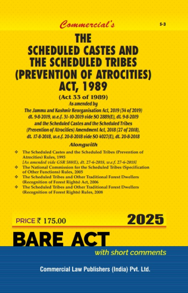 SC/ST (Prevention of Atrocities) Act, 1989 with Rules Commercial's