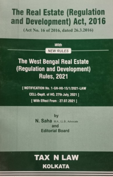 The Real Estate (Regulation and Development) Act, 2016 [Paperback] N. Saha