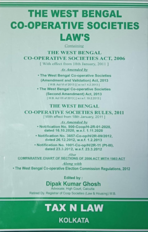 The West Bengal Co - Operative Societies Law's [Paperback] Dipak Kuma rGhosh