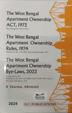 The west bengal apartment ownership act,1972 [Paperback] R Sharma