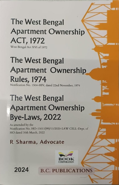 The west bengal apartment ownership act,1972 [Paperback] R Sharma