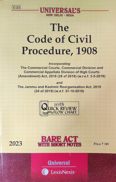 Universal's The Code of Civil Procedure, 1908 [Paperback] lexisnexis