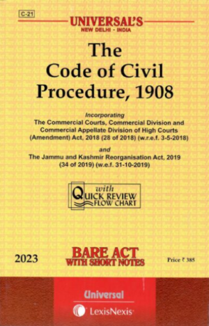 The Code Of Civil Procedure 1908 Edition 2023 [Paperback] LEXIS NEXIS