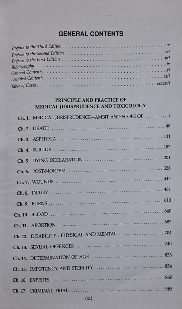 Medical Jurisprudence and Toxicology Edition 2025