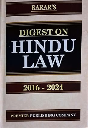 Digest on Hindu Law Book, Premier Publishing Company, 2016-2024 edition 2025