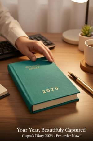 WhatsApp Image 2025-11-10 at 20.27.39_50da2cba "Gupta's Diary 2026":Your Year, Beautifully Captured. Introducing Gupta's Diary 2026.