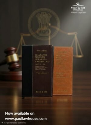 Sweet & Soft Publications Bharatiya Nagarik Suraksha Sanhita 2023, Legal Text Book, Black and Brown Leather Bound, Authentic Legal Publication