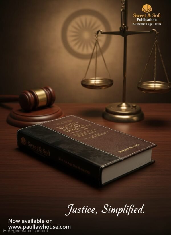WhatsApp Image 2025-11-21 at 22.15.25_a180a09f Sweet & Soft Publications Bharatiya Nagarik Suraksha Sanhita 2023, Legal Text Book, Black and Brown Leather Bound, Authentic Legal Publication