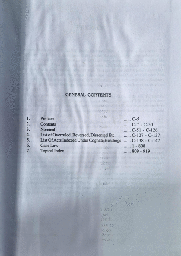 AIR Ready Reckoner Contents