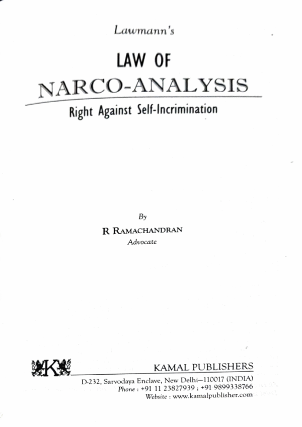 Law of Narco Analysis Front