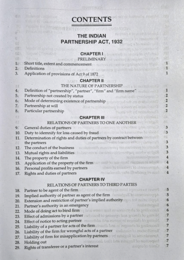 The Indian Partnership Act 1932