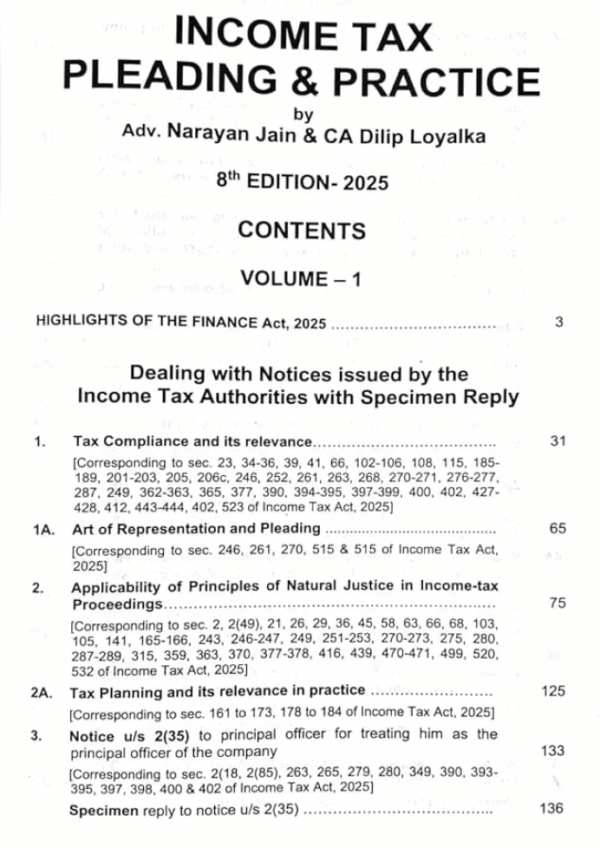 Income Tax Pleading and Practice