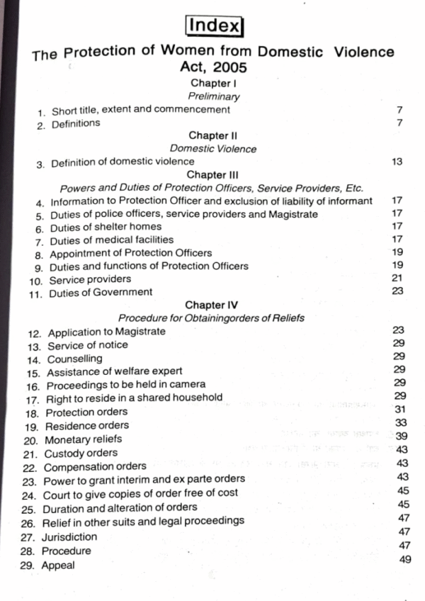 Domestic Violence Act 2005 Diglot Bare Act