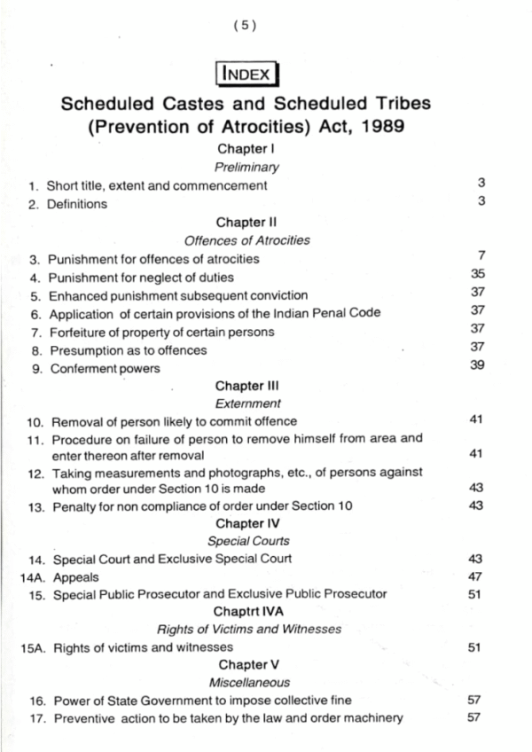 SC/ST Atrocities Act Diglot Edition | 1989 Act