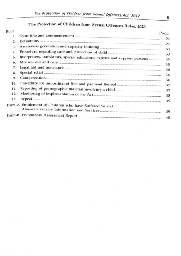Eastern Law House Protection of Children from Sexual Offences Act