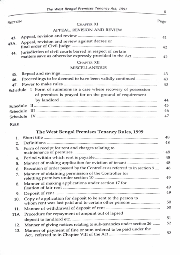 The West Bengal Premises Tenancy Act 1997