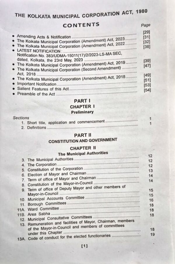 7973a019-ffbe-4d9c-9ec8-d02a04637473 The Kolkata Municipal Corporation Act, 1980 Edition 2025